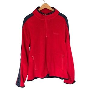 Chaps Pull Over Fleece Men’s Jacket with Zipper Size Large